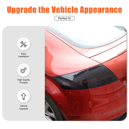 ABS Transparent Gray Rear Tail Light Smoked Cover Trim For Audi TT 2008-14 7