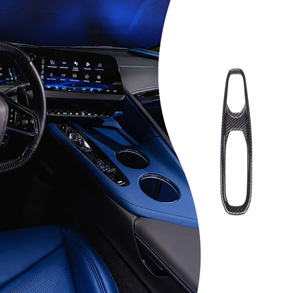 Carbon Fiber ABS Center Console Gear Shift Panel Trim Set For Corvette C8 26+ US 13