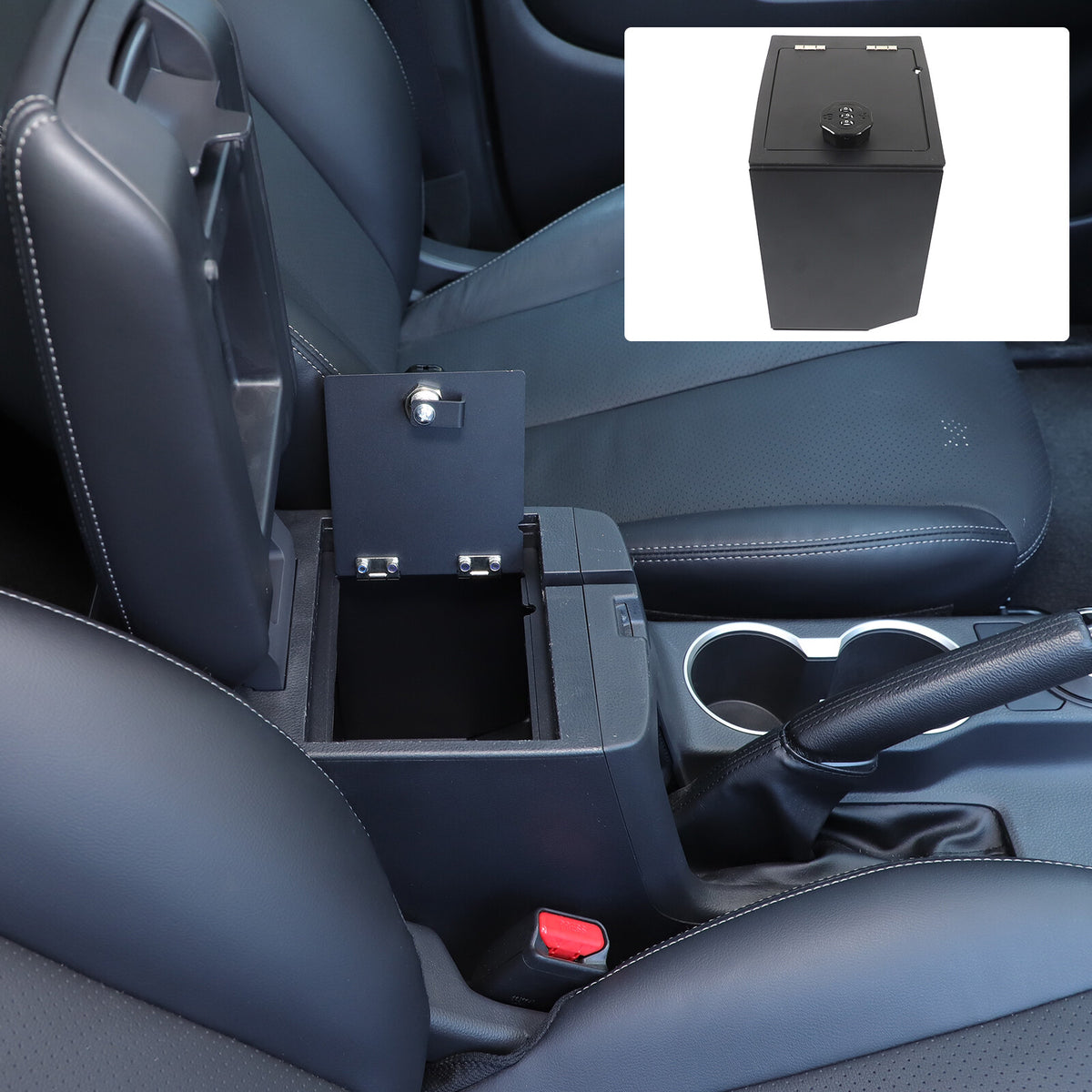 Center Console Safe GUN Storage Lock Box TRAY For Mitsubishi L200 Triton 2019-23 7