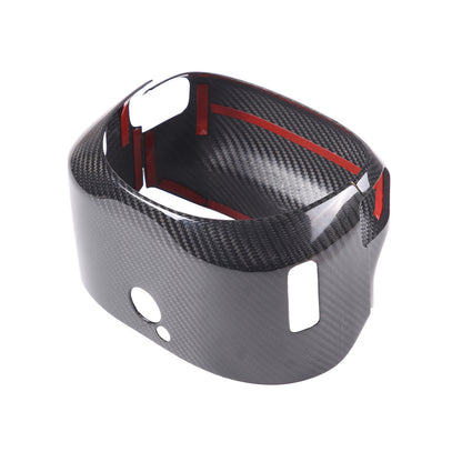 Real Dry Carbon Fiber Steering wheel base upper trim for For Corvette C7 2014-19 7