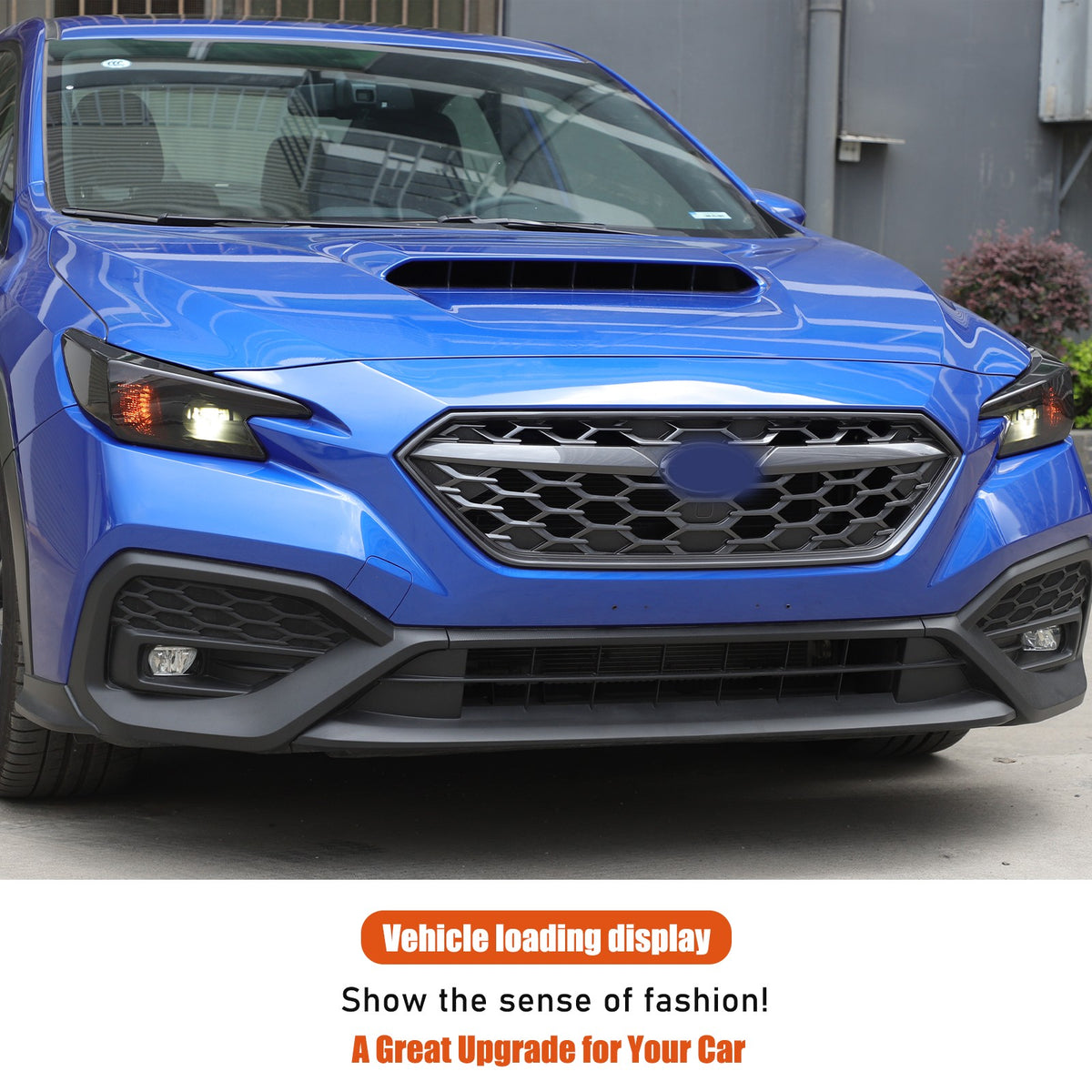 ABS Smoked Black Front Headlight Cover Trim Overlay For Subaru WRX VB 2022+ 7