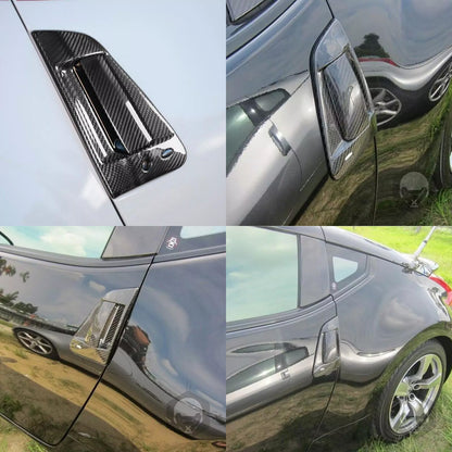 Real Carbon Fiber Exterior Door Handle Cover Bezel For Nissan 370Z Z34 2009-20 2
