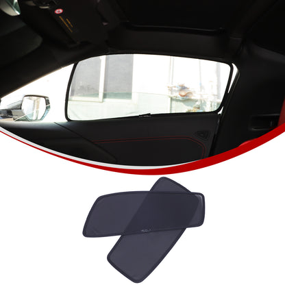 Car Front Window Screen Sun Shade Mesh Cover For Corvette C8 2020-26 6