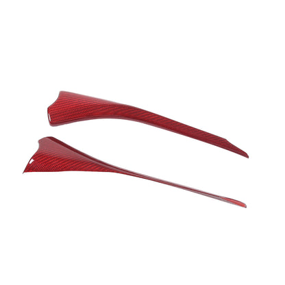 Red Real Carbon Fiber Interior Dashboard Side Panel Trim For Corvette C8 2020-26 23