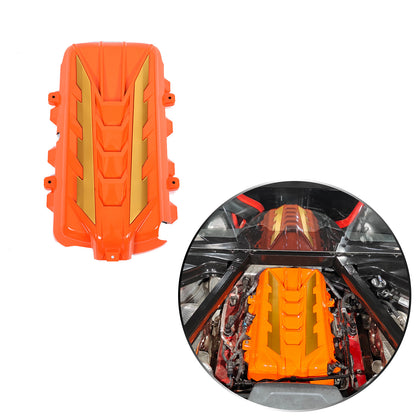 Orange Engine Bay Panel Cover Trim in Edge Yellow For Corvette C8 2020-26 4