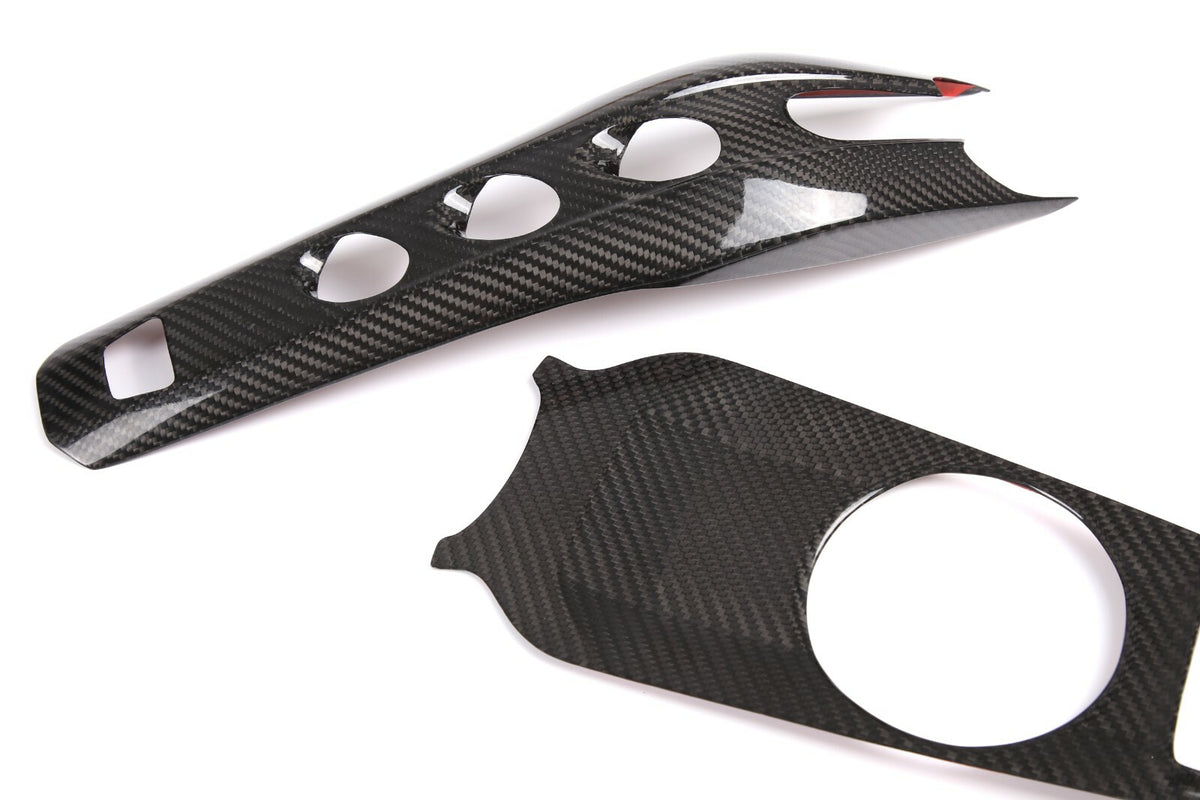 Real Carbon Fiber Center Gear Shift Panel Trim For Ferrari F12 Berlinetta 13-17 6