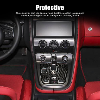 Real Carbon Fiber Center Gear Trim For Jaguar F‑TYPE Convertible X152 2013+ 4