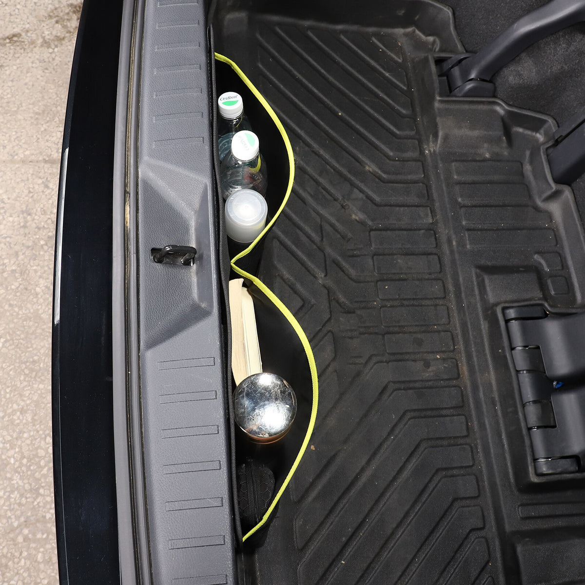 Black Trunk Rear Wall Storage Bag Trim For Toyot-a Sienna 2021-2023 5