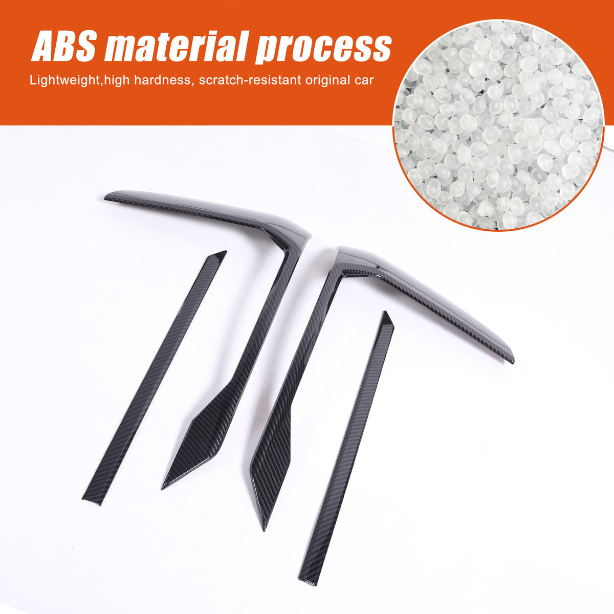 ABS Carbon Rear Bumper Taillight Fog Lamp Trim For BMW 5 Series G60 i5 24+ US 13