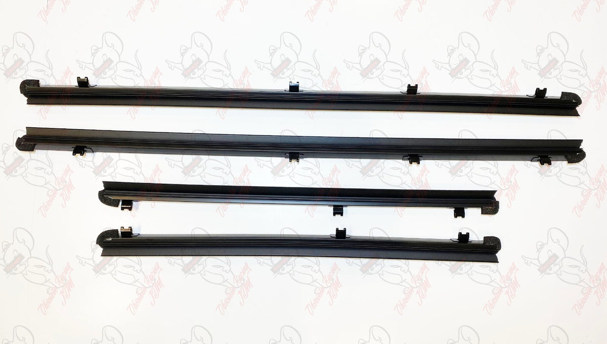 Toyota Genuine 4Runner GX460 Front Rear Inner Door Glass Weatherstrip Set OEM 7
