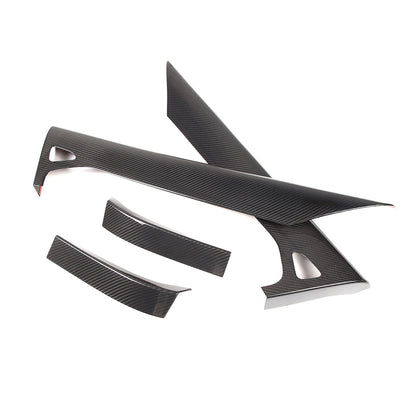 Real Carbon Fiber Inner Interior Door Panel Cover Trim For Corvette C8 2020-26 5