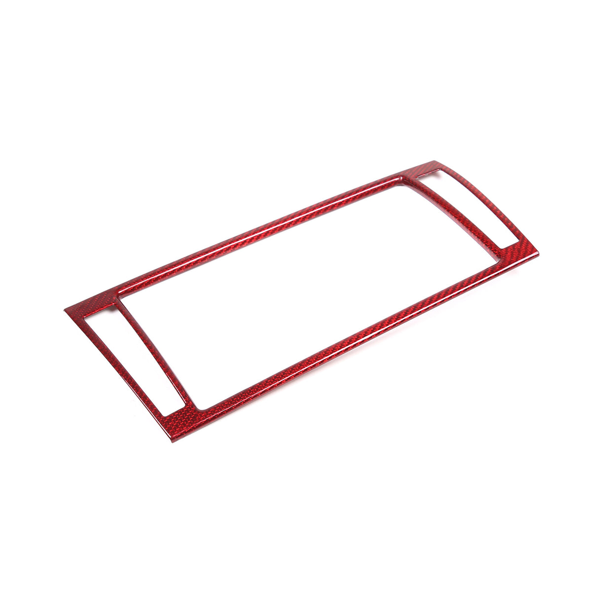 Red Carbon Fiber Dashboard Navigation Cover Trim for For Jaguar F-TYPE 13-18 10