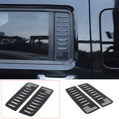 Alloy Rear Door Window Honeycomb Pillar Post Cover Trim For Hummer H3 2005-09 US 8
