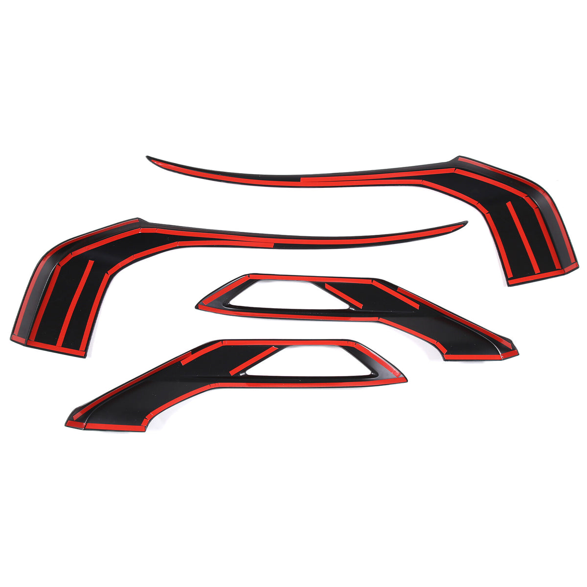 For Mitsubishi Outlander 2022 2023 Black Front Side Grille Molding Cover Trim 5