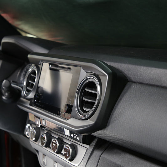 Matte Black Dashboard Decoration U Shape Trim For Toyota Tacoma 2016-2023 US 1