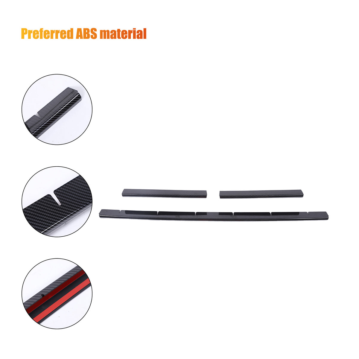 Carbon Fiber ABS Front Grille Grill Cover Molding Trim For Toyota Tacoma 2024 US 19