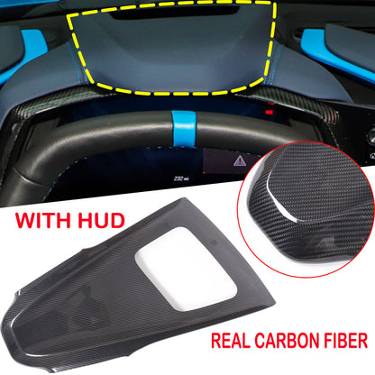 Real Carbon Fiber Interior Trim Cover For C8 Corvette Stingray Z51 Z06 Z07 20-25 64