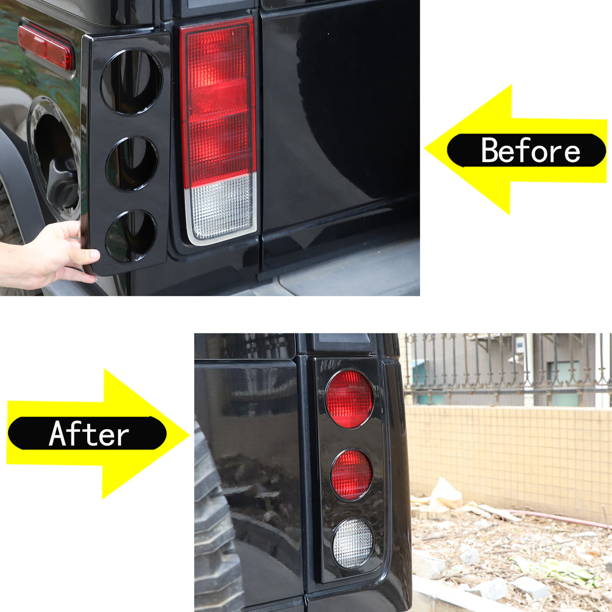 Glossy Piano Black Front Bumper Exterior Trim Cover Set For Hummer H2 2003-2009 - Styles 1-5 43
