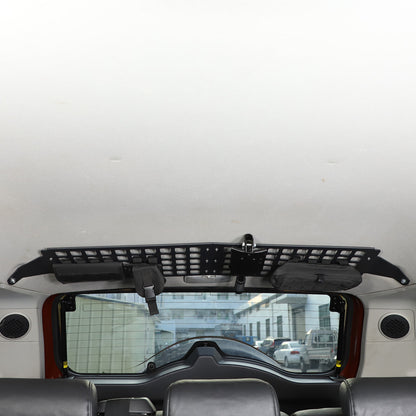 Black Alloy Trunk Roof Molle Storage Panel Rack For Toyota FJ Cruiser 2007-21 8