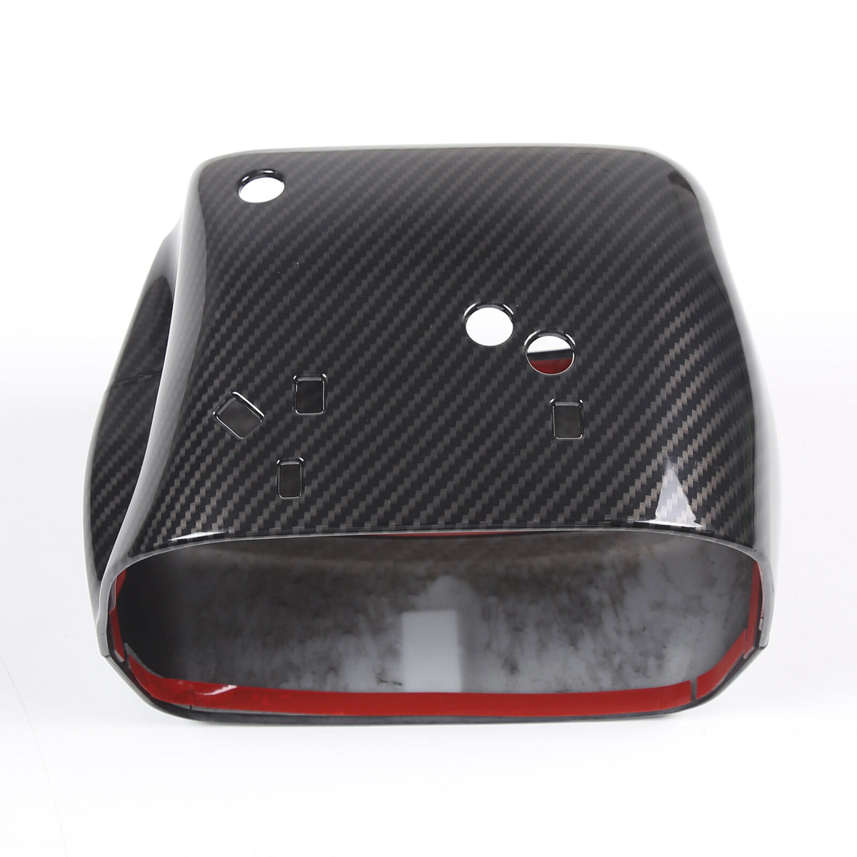 Carbon Fiber ABS Steering Wheel Base Trim Cover Set Kit For Corvette C6 2005-13 12