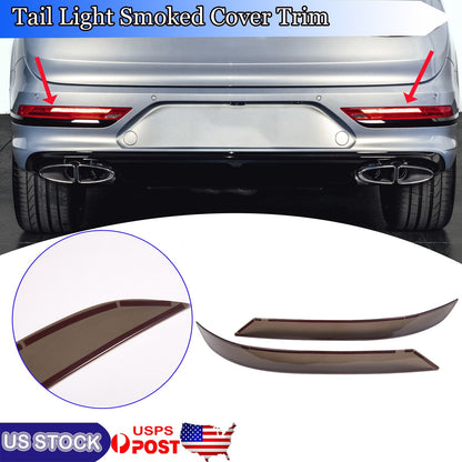 Smoked Rear Tail & Fog Light Blackout Taillight Cover For Bentley Bentayga 21-23 2