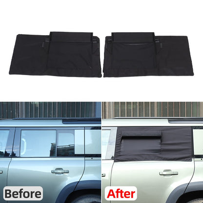 Rear Door Window Sun Shade Cover For Land Rover Defender L663 2020+ 24