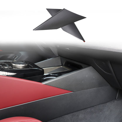 Matte Carbon Fiber Inner Console Side Panel Trim For BMW 5 Series G60 i5 2024+ 3
