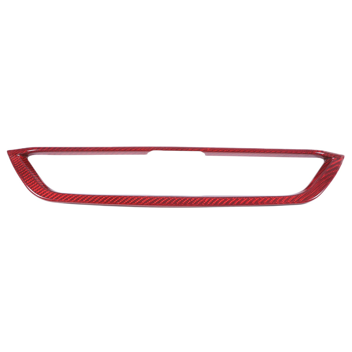 Red Real Carbon Fiber Center Air Vent Trim For Alfa Romeo Giulia 952 2017-2020 4