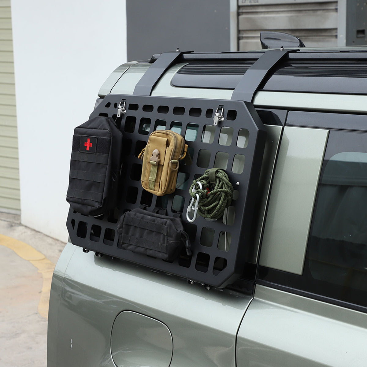 Right Side Molle Panel Trunk Shelf Storage Organizer for LR Defender 90 110 20+ 9