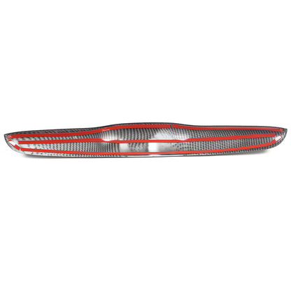 ABS Carbon fiber Tailgate Trunk Handle Cover Trim For FIAT 500 2011-23 12
