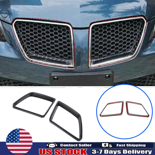 ABS Carbon Fiber Exterior front Grille frame Cover Trim For Pontiac G8 08-09 US 1