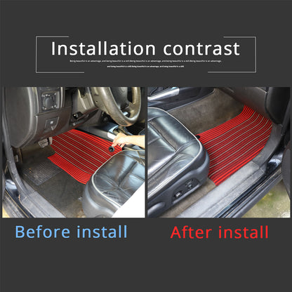 Beige Car Floor Mats Cargo Carpets Foot Pads For Hummer H3 2005-2009 19