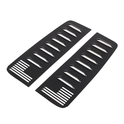 Alloy Rear Door Window Honeycomb Pillar Post Cover Trim For Hummer H3 2005-09 US 18