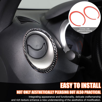 Soft Carbon Fiber Interior Center Console trim Sticker For Nissan Juke 2011-2019 71