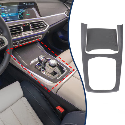 Matte Real Carbon Fiber Center Console Panel Trim For BMW X5 G05/X7 G07 2019-22 11