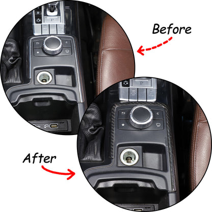REAL Carbon Fiber Center Console Frame Trim For Benz G Class W463 G500 G63 12-18 5