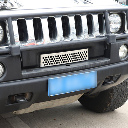 Silver steel Front Grille Inserts Grill Trim Decor Bezels For Hummer H2 03-07 US 7