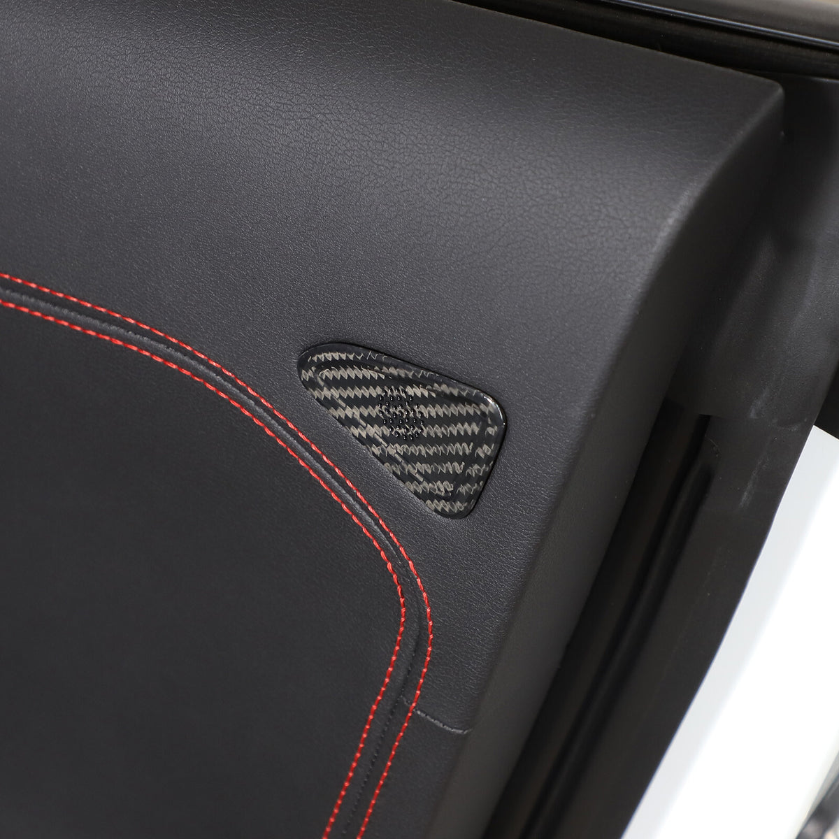 Real Carbon Car Door Panel Tweeter Trim Mesh Cover For Corvette C8 Z06 20-26 US 6