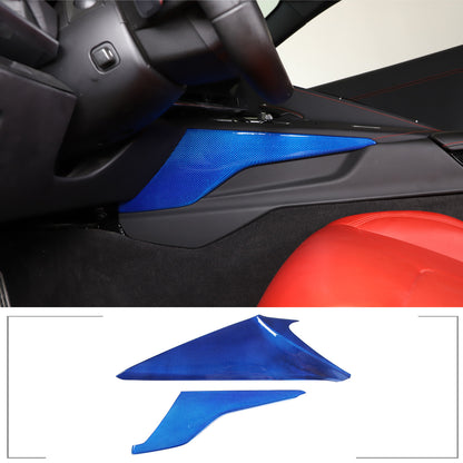 Blue Real Carbon Fiber Full Interior Set Decor Trim Kit for Corvette C8 20-25 - Variants 1-5 24