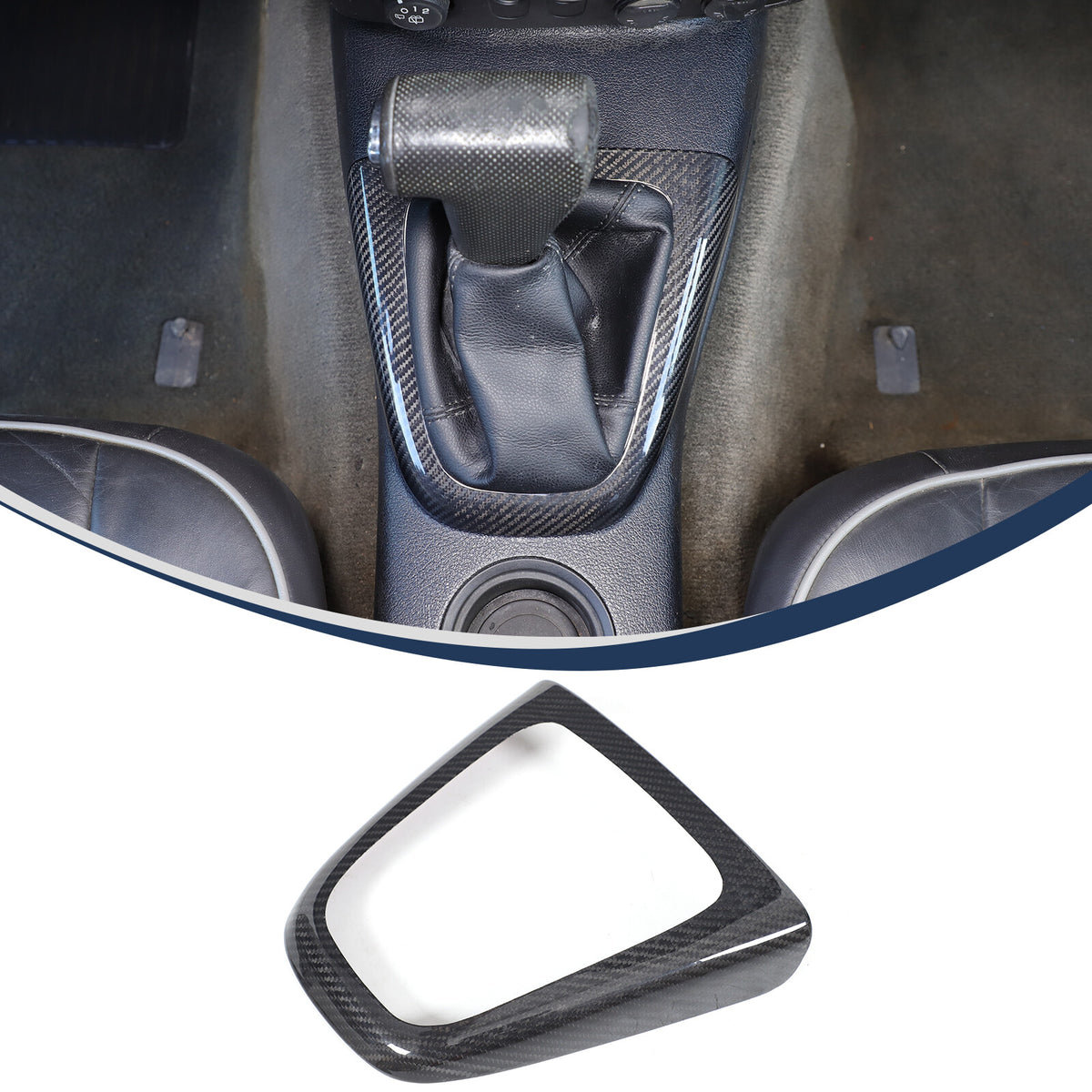 Real Carbon Fiber Center Console Gear Shift Panel Cover For Hummer H3 2005-2009 3