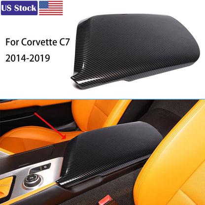 8PC ABS Carbon Fiber Interior Full Center Console Trim Set For Corvette C7 14-19 6