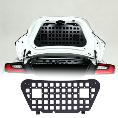Aluminum Trunk Lid Hanging Bag Rack Molle Panel For Toyota Subaru BRZ 2022+ 4