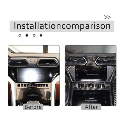 Carbon fiber GPS Navigation Cover Bezel Trim for Lamborghini URUS 2018-2023 8