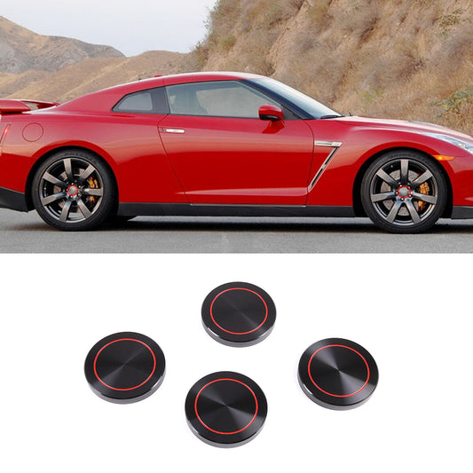 Aluminum alloy Wheel Centre Cap Badges Cover Hub Emblem For Nissan GTR R35 08-16 1