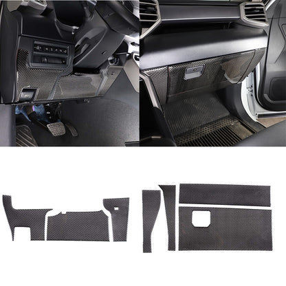 Carbon Fiber Main driver & Co-pilot Panel Trim Cover For Toyota Tundra 2022-26 1