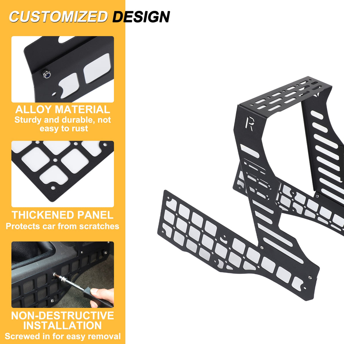 Center Console Multi-Function Expansion Platform For Nissan Frontier 2009-2017 17