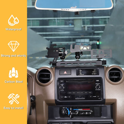 Off-Road Center Air Vent Phone Bracket For Toyota Land Cruiser LC71/76/79 2009+ 22