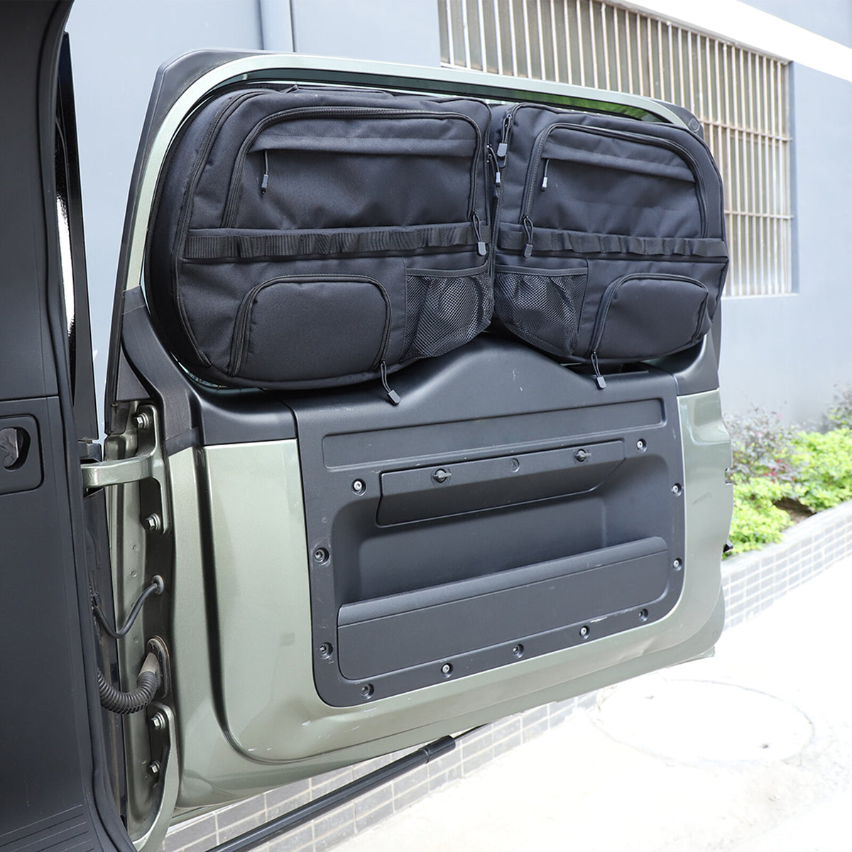 Tailgate Rear Door Cargo Trunk Storage Bag Organizer For Land Rover Defender 20+ 6