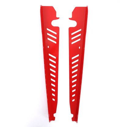 Red Alloy Engine Bay Side Reinforcement Plate Trim For Subaru WRX VA 2015-2021 7