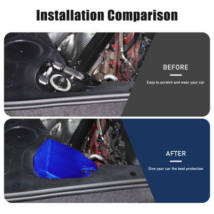 Blue Real Carbon Fiber Full Interior Set Decor Trim Kit for Corvette C8 20-25 - Variants 31-33 30